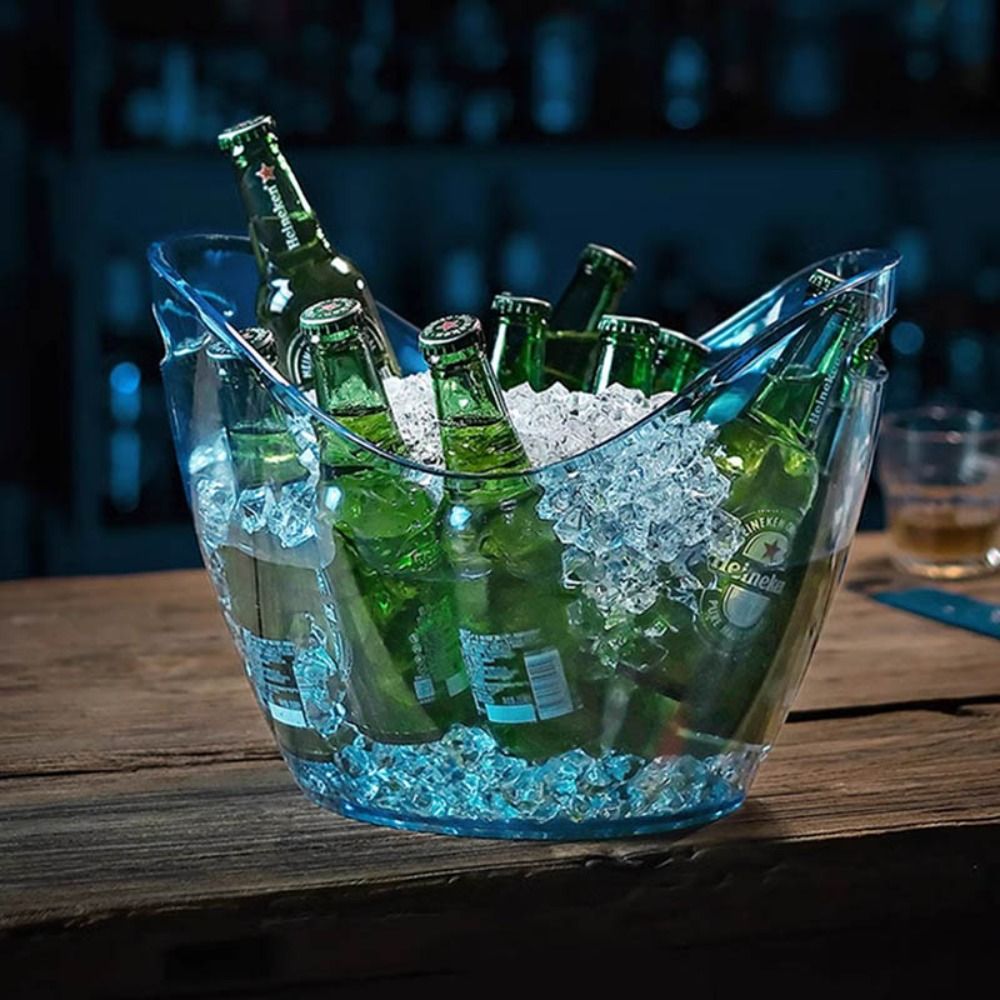 Wine Beer Refrigerator - Seau à glace transparent durable 4/8/12L