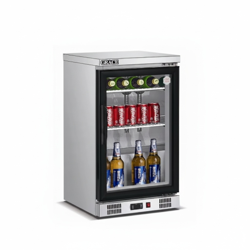 Wine Beer Dual Zone - Réfrigérateur sous comptoir, acier inoxydable 304,