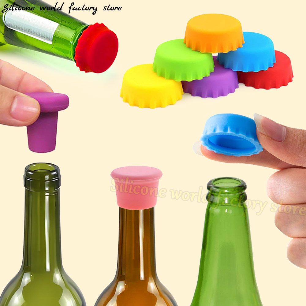 Wine Beer Red - Lot de 12/6/3 bouchons en silicone