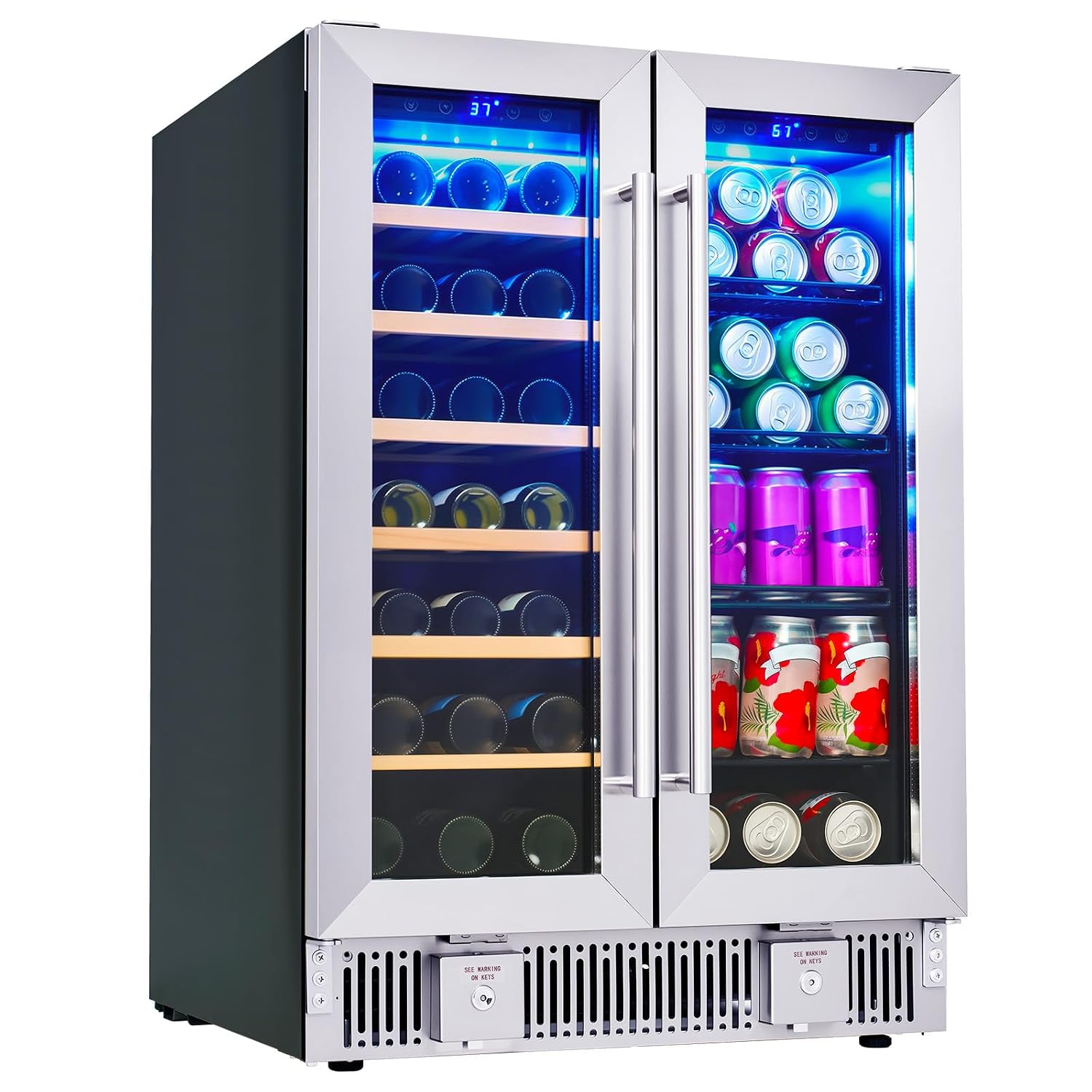 Wine Beer Dual Zone - Réfrigérateur à boissons, réfrigérateur à vin
