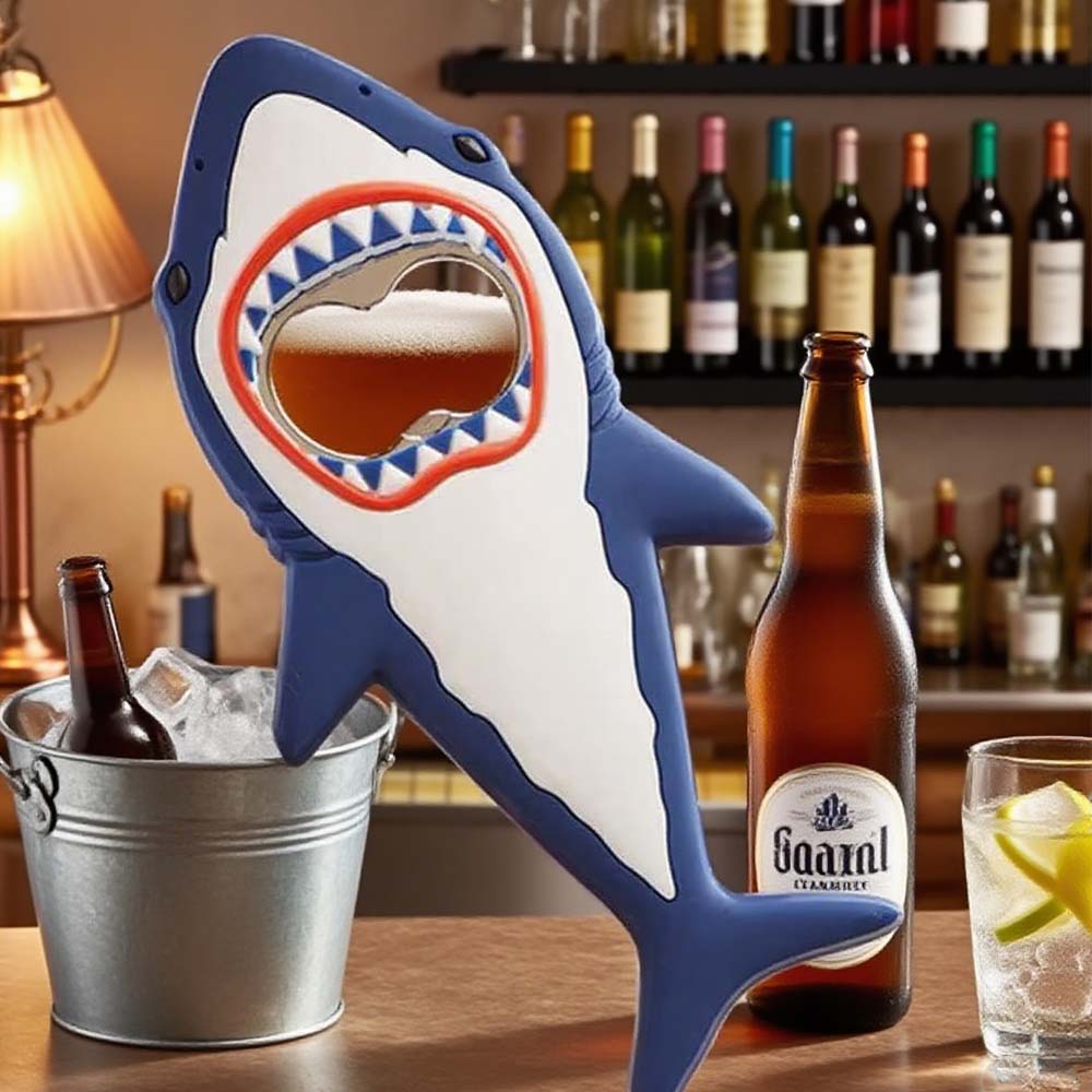 Wine Beer Fridge - Ouvre-bouteille magnétique en forme de requin
