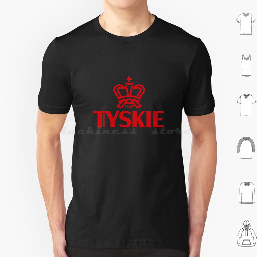 Beer Wine Gin - T-shirt Tyskie grande taille 100% coton,