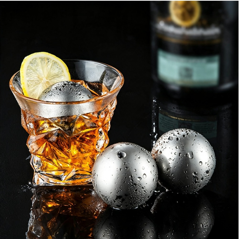 Wine Beer Refrigerator - Boules de glace en acier inoxydable