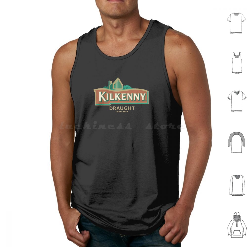 Beer Wine Gin - Kilkenny Tank Tops en coton imprimé