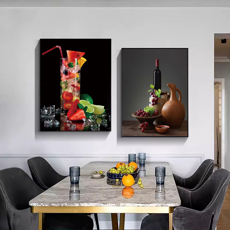 Wine Beer Restaurant - Tableau mural sur toile, art mural,