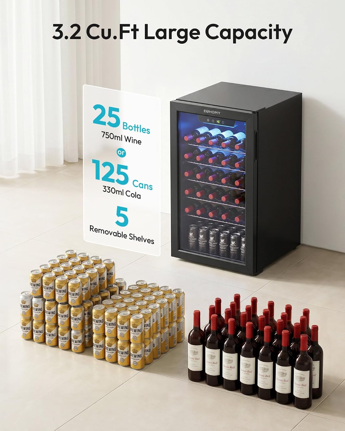 Réfrigérateur à boissons 125 c - Wine Beer Fridge avis et prix