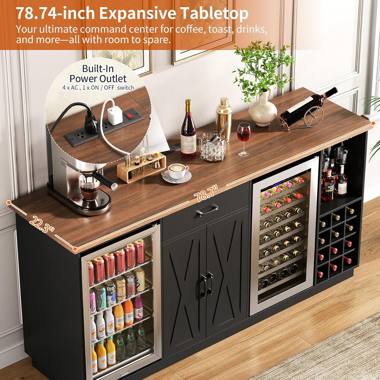 Armoire de bar à café de 78,74 - Wine Beer Refrigerator avis et prix