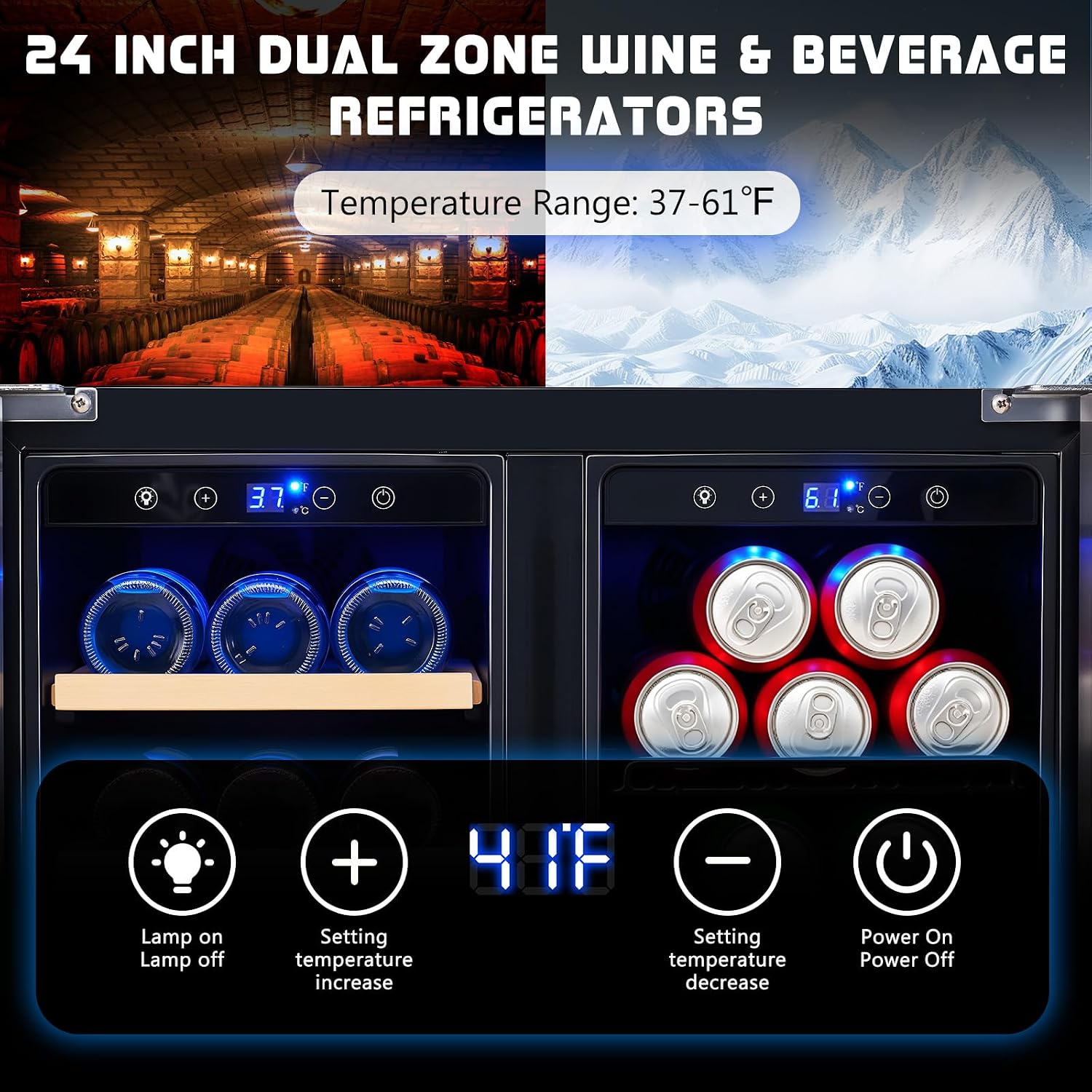 Réfrigérateur à boissons, réfr - Wine Beer Dual Zone avis et prix