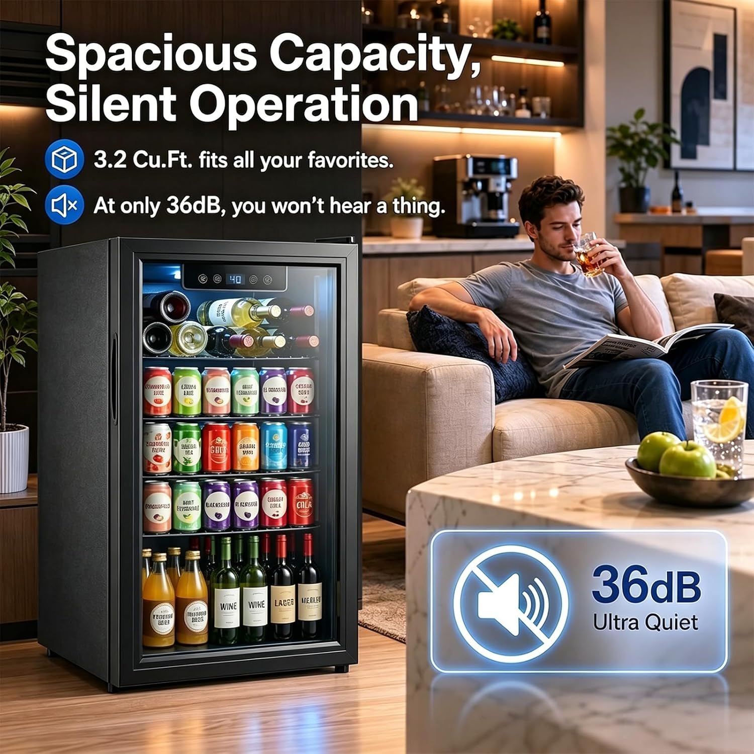 Réfrigérateur à boissons de 3, - Wine Beer Fridge avis et prix