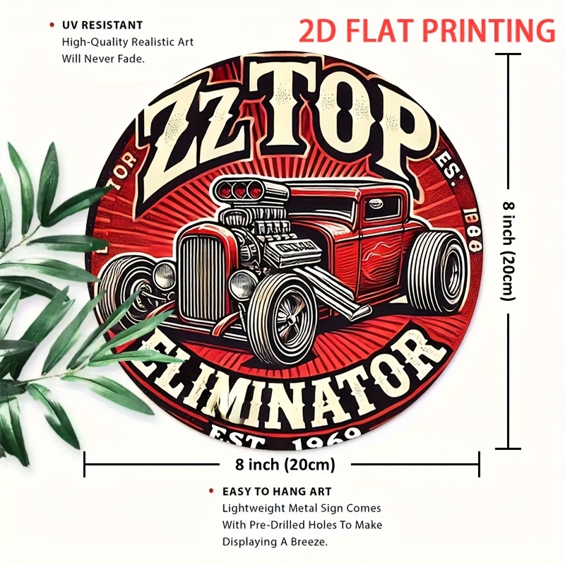 2D plat, 1 pièce ZZ Top Elimin - Wine Tag Label avis et prix
