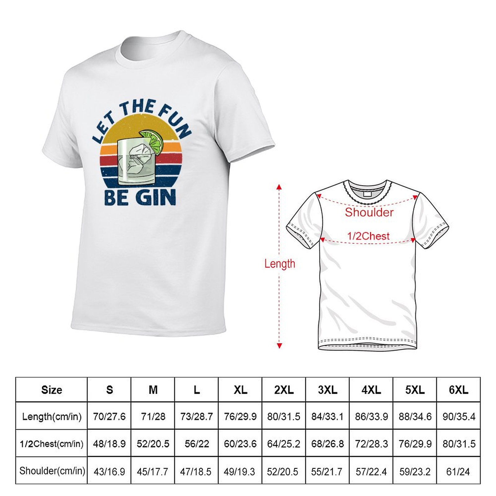 T-shirt WINE LET THE FUN BE GI - Beer Wine Gin avis et prix