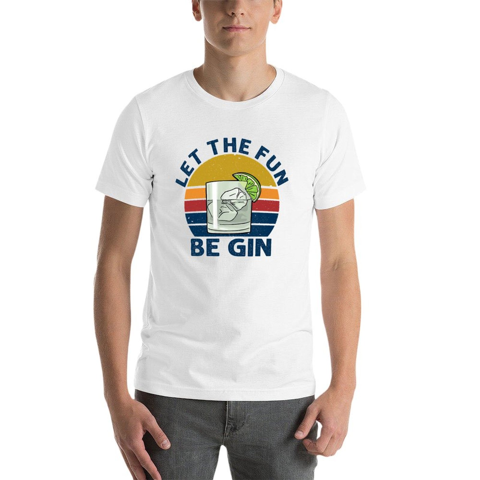 T-shirt WINE LET THE FUN BE GI - Beer Wine Gin avis et prix