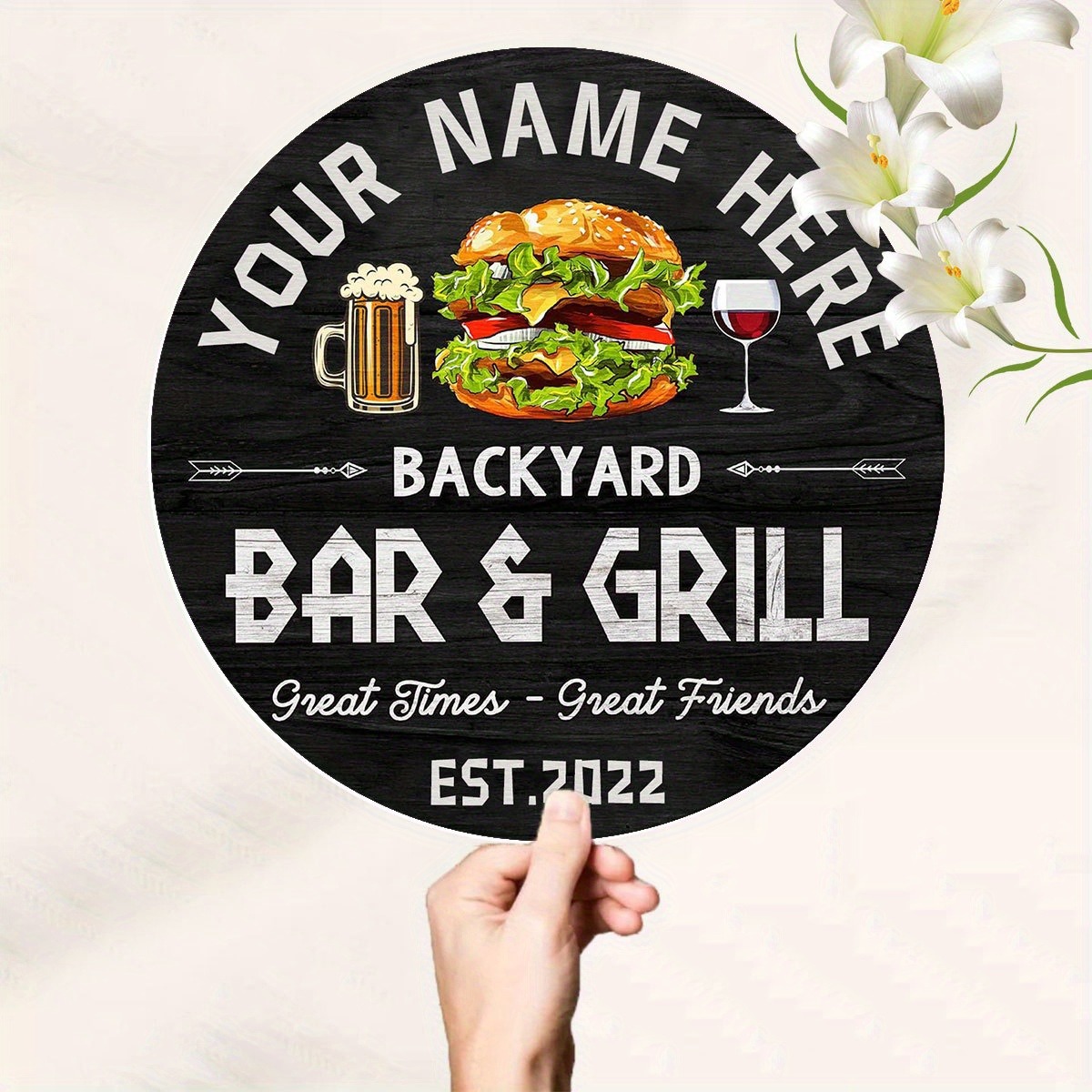 [2D Plat] Panneau de bar/resta - Wine Beers avis et prix