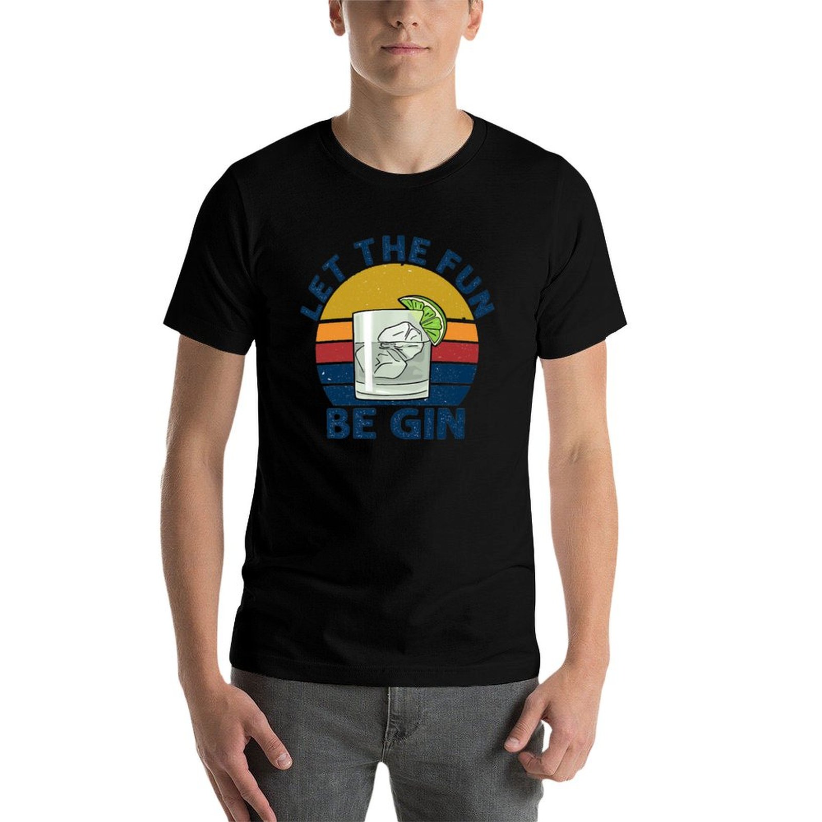 T-shirt WINE LET THE FUN BE GI - Beer Wine Gin avis et prix